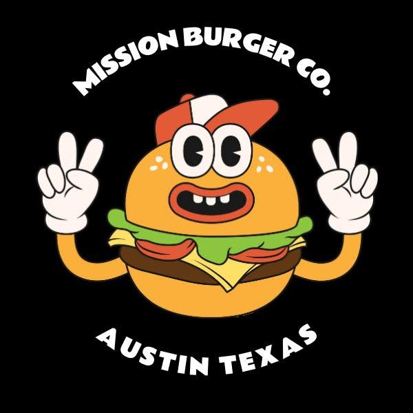 Mission Burger Co. character logo