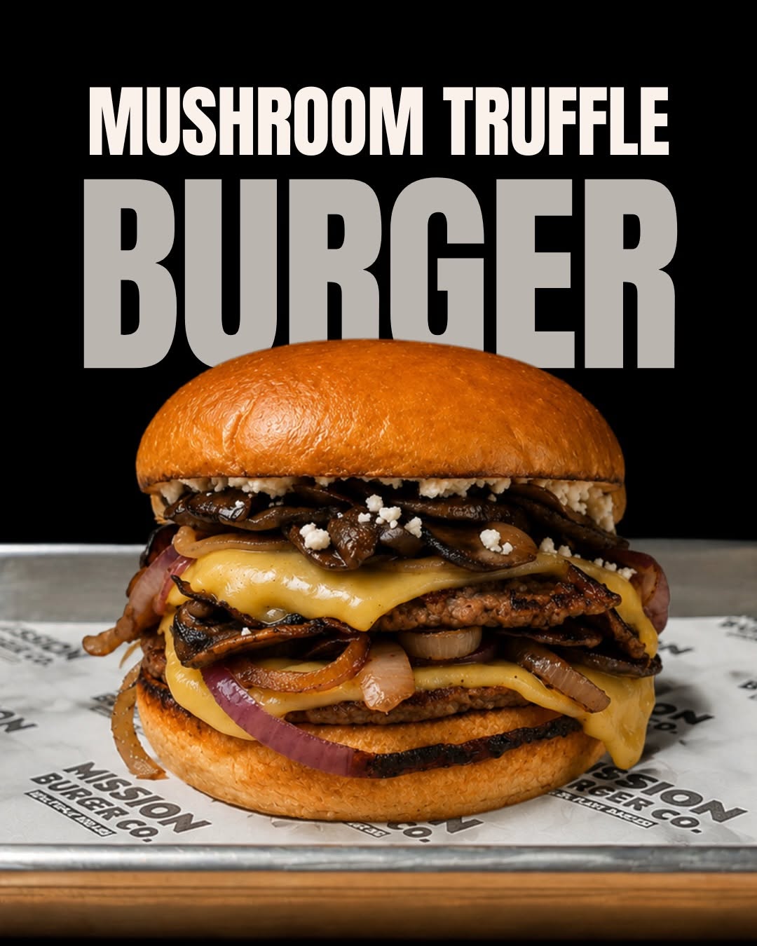 Mushroom Truffle Burger