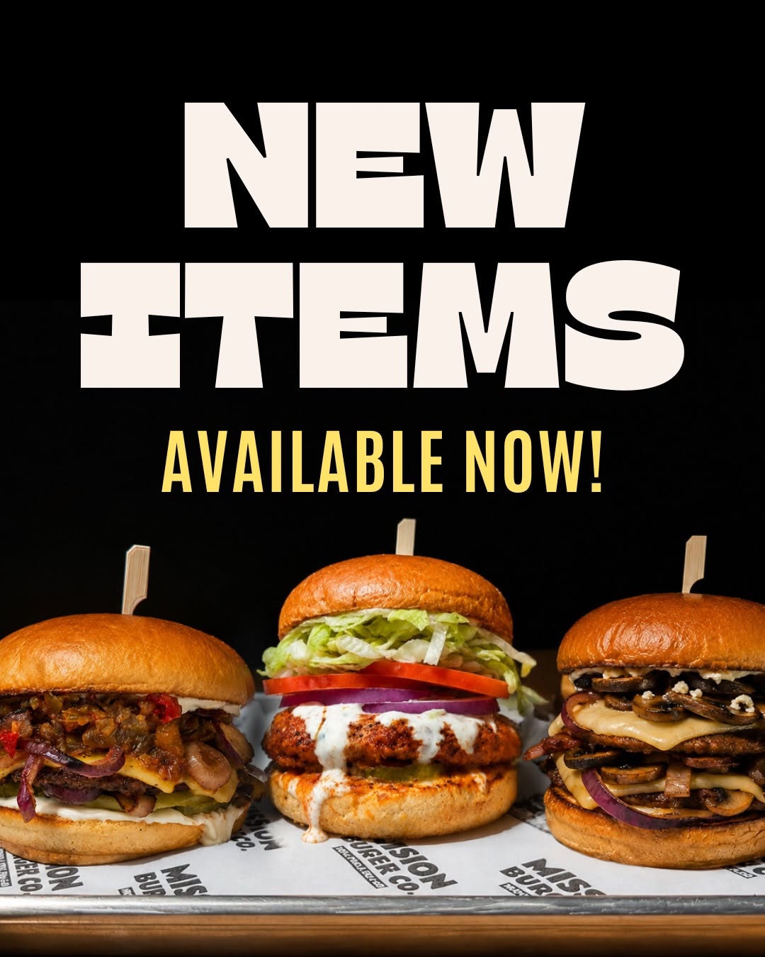 Three Mission Burger menu favorites